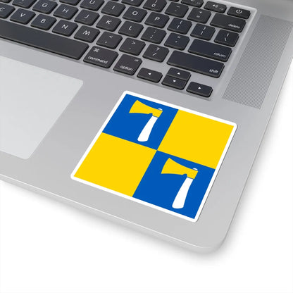 Hyriv flag (Ukraine) STICKER Vinyl Kiss-Cut Decal - The Sticker Space