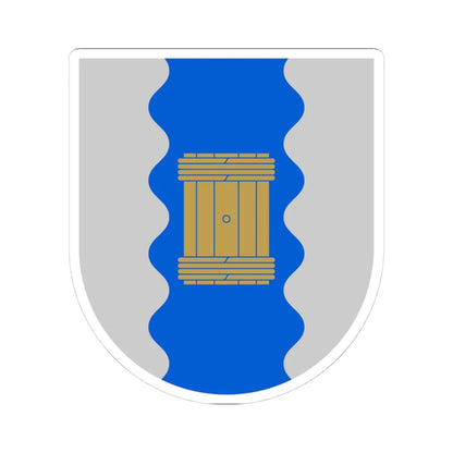 Hyrynsalmi.vaakuna (Finland) (Coat of Arms) STICKER Vinyl Kiss-Cut Decal 4 Inch White - The Sticker Space