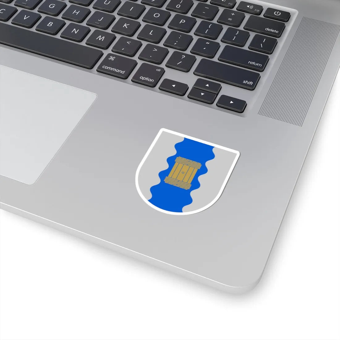 Hyrynsalmi.vaakuna (Finland) (Coat of Arms) STICKER Vinyl Kiss-Cut Decal - The Sticker Space