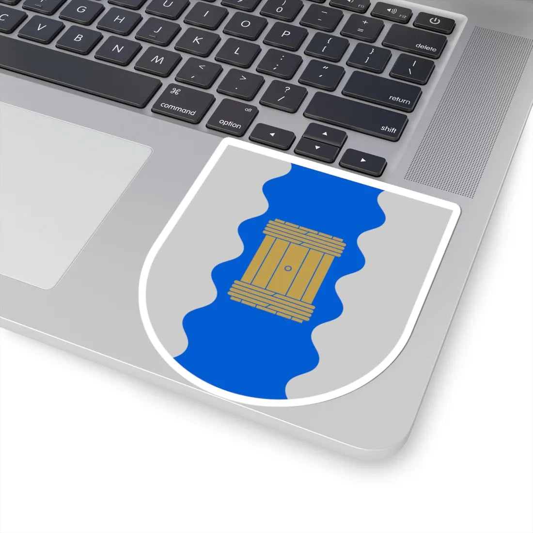 Hyrynsalmi.vaakuna (Finland) (Coat of Arms) STICKER Vinyl Kiss-Cut Decal - The Sticker Space