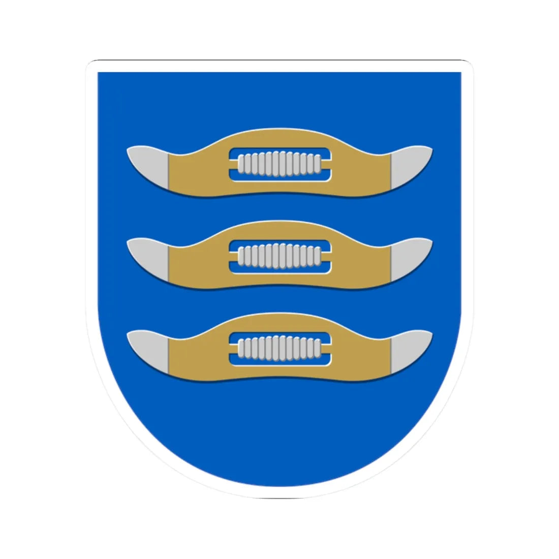 Hyvinkaa.vaakuna (Finland) (Coat of Arms) STICKER Vinyl Kiss-Cut Decal 2 Inch White - The Sticker Space