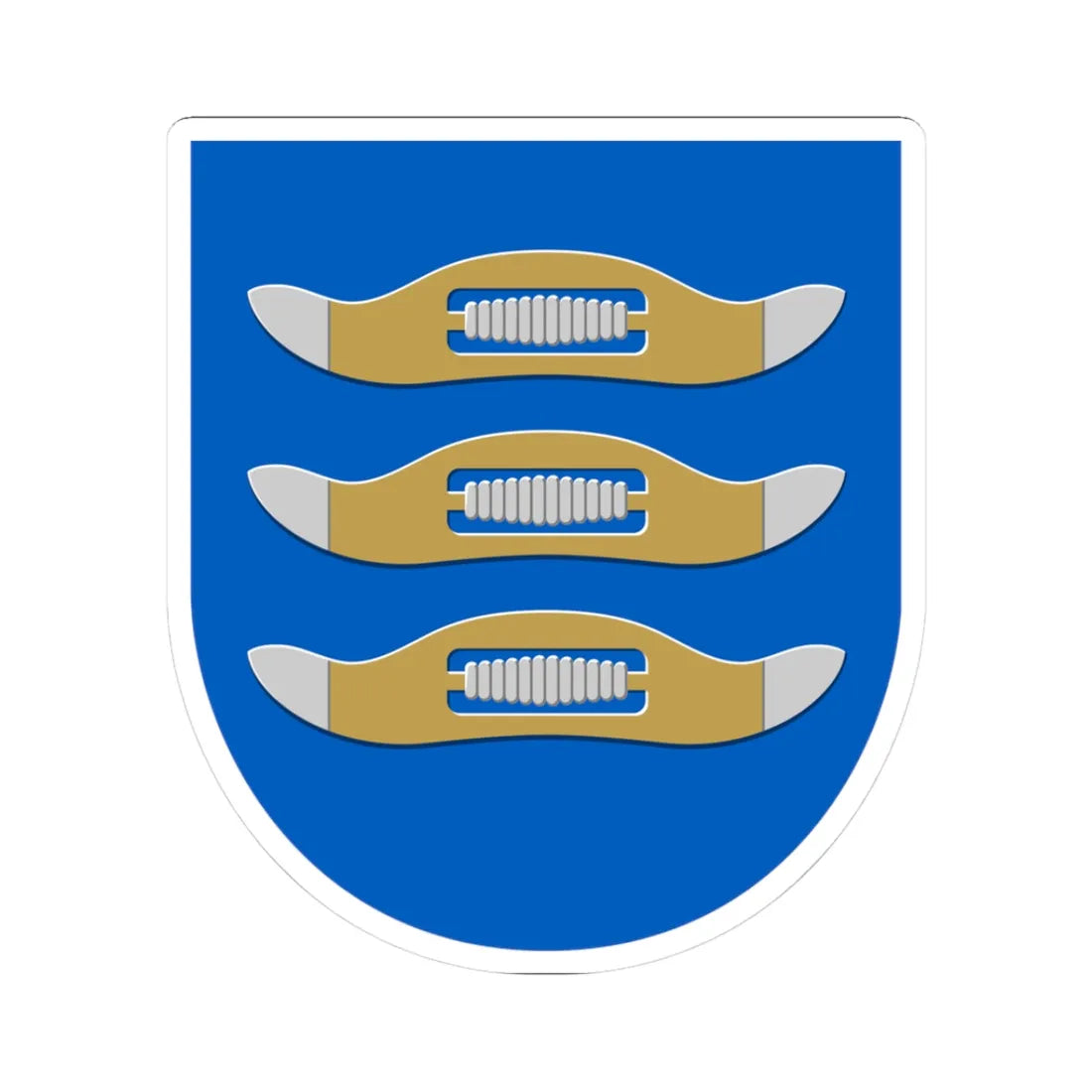 Hyvinkaa.vaakuna (Finland) (Coat of Arms) STICKER Vinyl Kiss-Cut Decal 3 Inch White - The Sticker Space