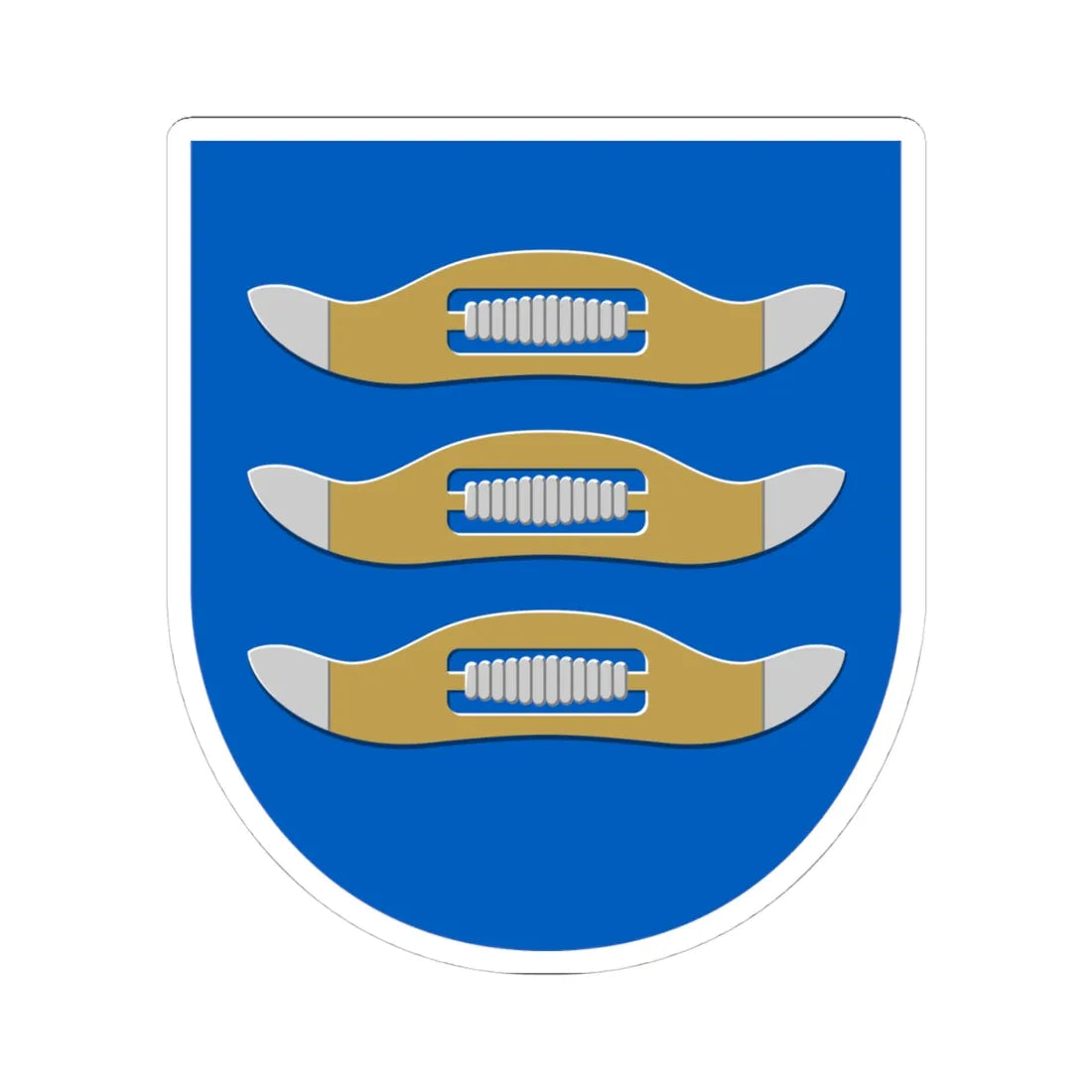 Hyvinkaa.vaakuna (Finland) (Coat of Arms) STICKER Vinyl Kiss-Cut Decal 4 Inch White - The Sticker Space