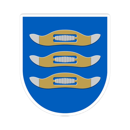 Hyvinkaa.vaakuna (Finland) (Coat of Arms) STICKER Vinyl Kiss-Cut Decal 4 Inch White - The Sticker Space