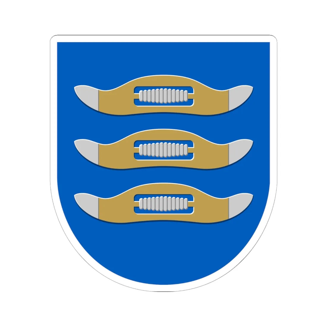 Hyvinkaa.vaakuna (Finland) (Coat of Arms) STICKER Vinyl Kiss-Cut Decal 6 Inch White - The Sticker Space