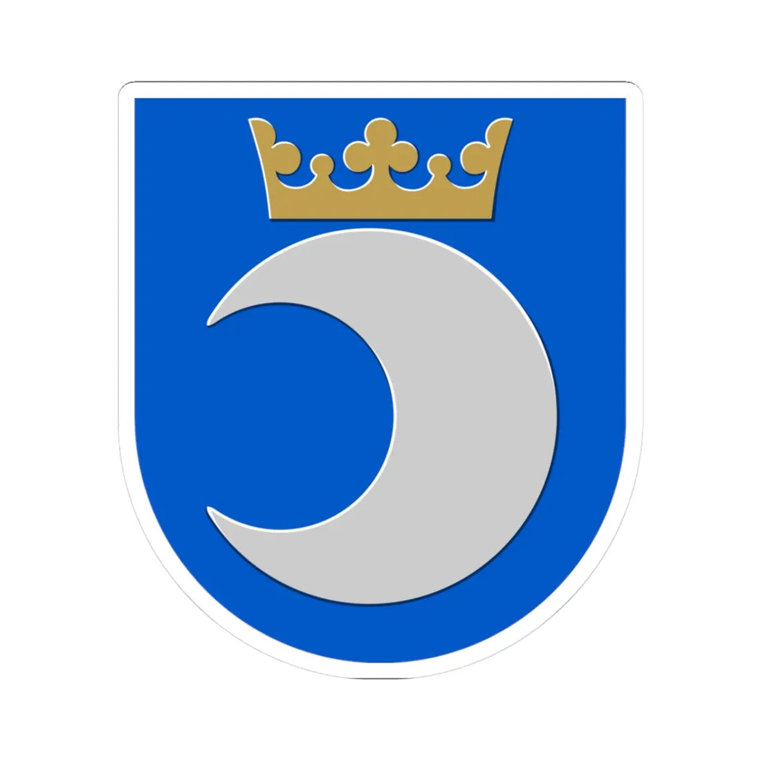 Hyvinkään mlk.vaakuna (Finland) (Coat of Arms) STICKER Vinyl Kiss-Cut Decal 3 Inch White - The Sticker Space