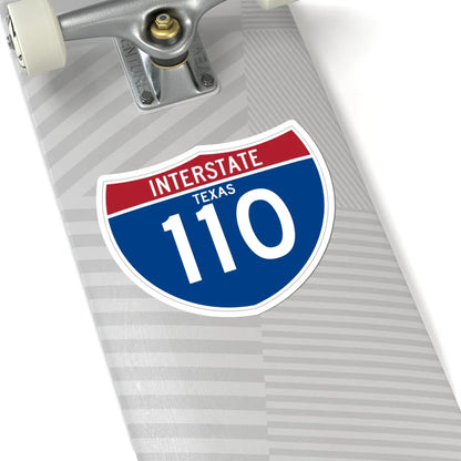 I-110 TX (Texas) (Road Sign) STICKER Vinyl Kiss-Cut Decal - The Sticker Space