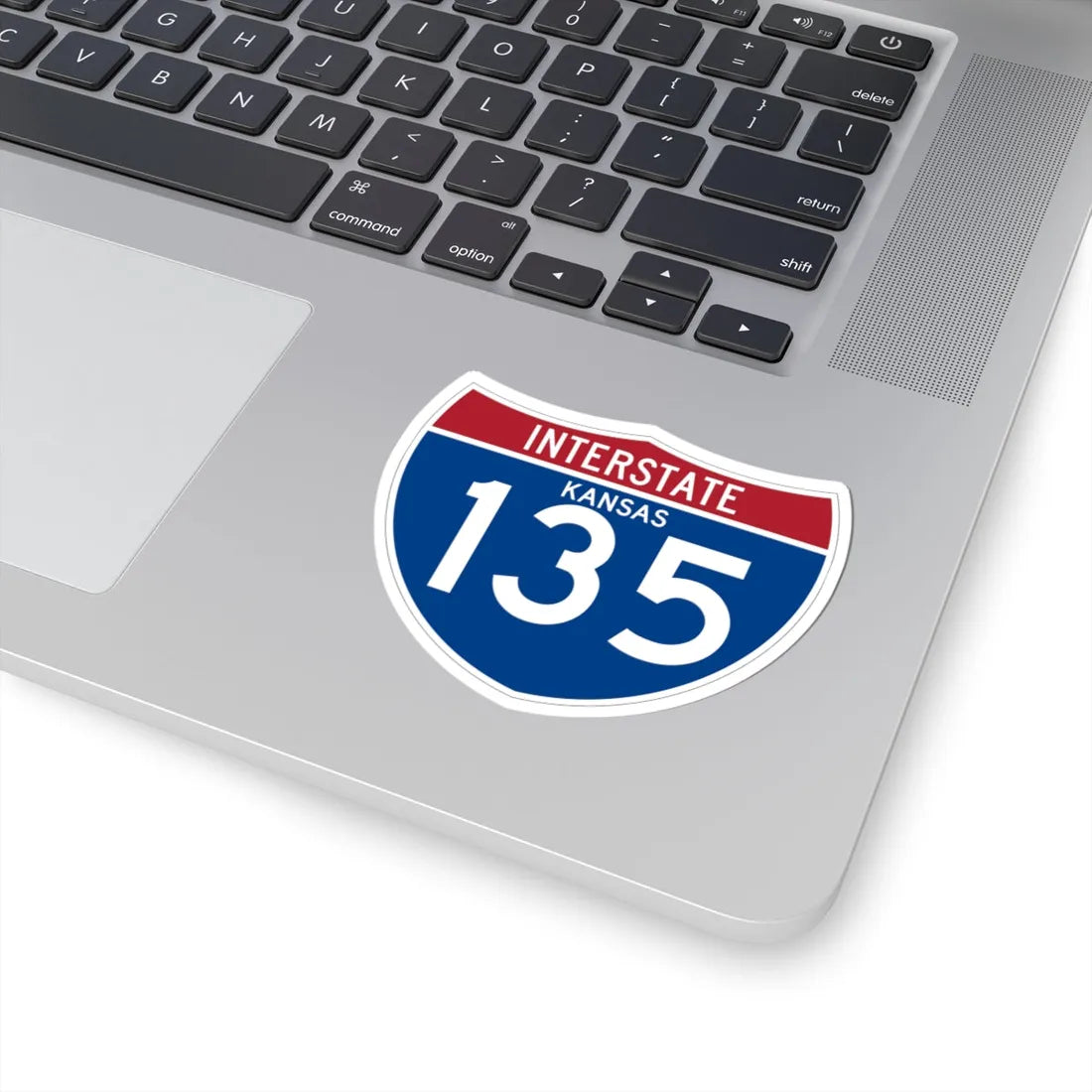 I-135 KS (Kansas) (Road Sign) STICKER Vinyl Kiss-Cut Decal - The Sticker Space