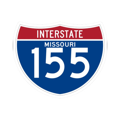 I-155 MO (Missouri) (Road Sign) STICKER Vinyl Kiss-Cut Decal 2 Inch White - The Sticker Space