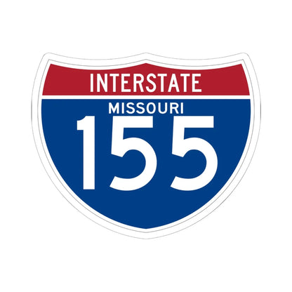 I-155 MO (Missouri) (Road Sign) STICKER Vinyl Kiss-Cut Decal 6 Inch White - The Sticker Space