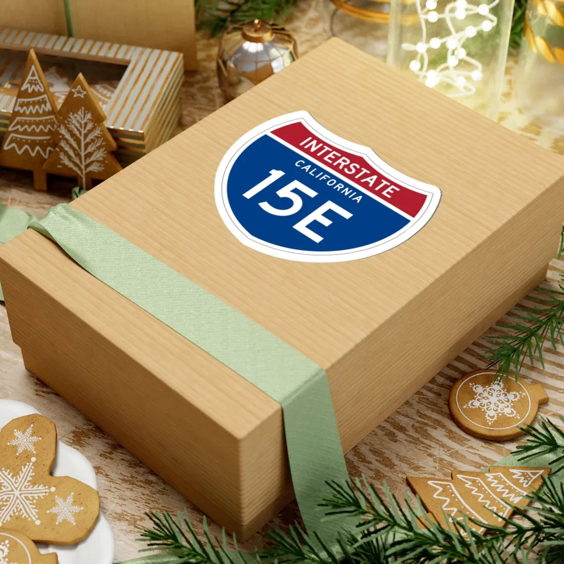 I-15E CA (California) (Road Sign) STICKER Vinyl Kiss-Cut Decal - The Sticker Space