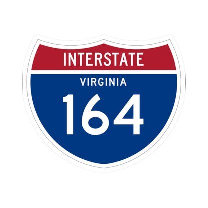 I-164 VA 1961 (Virginia) (Road Sign) STICKER Vinyl Kiss-Cut Decal 2 Inch White - The Sticker Space