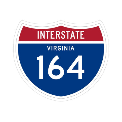 I-164 VA 1961 (Virginia) (Road Sign) STICKER Vinyl Kiss-Cut Decal 4 Inch White - The Sticker Space