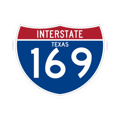 I-169 TX (Texas) (Road Sign) STICKER Vinyl Kiss-Cut Decal 2 Inch White - The Sticker Space