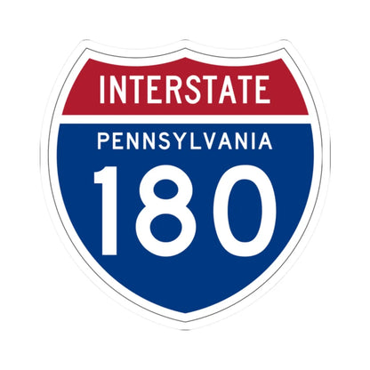 I-180 PA 1957 (Pennsylvania) (Road Sign) STICKER Vinyl Kiss-Cut Decal 2 Inch White - The Sticker Space