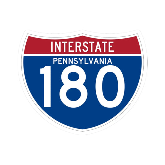 I-180 PA (Pennsylvania) (Road Sign) STICKER Vinyl Kiss-Cut Decal 2 Inch White - The Sticker Space