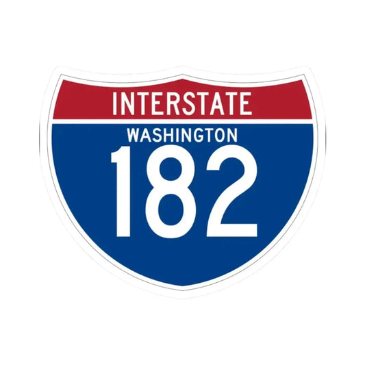 I-182 WA (Washington) (Road Sign) STICKER Vinyl Kiss-Cut Decal 2 Inch White - The Sticker Space