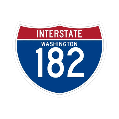 I-182 WA (Washington) (Road Sign) STICKER Vinyl Kiss-Cut Decal 3 Inch White - The Sticker Space