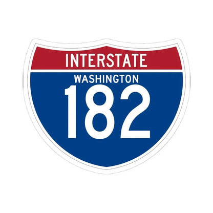 I-182 WA (Washington) (Road Sign) STICKER Vinyl Kiss-Cut Decal 4 Inch White - The Sticker Space