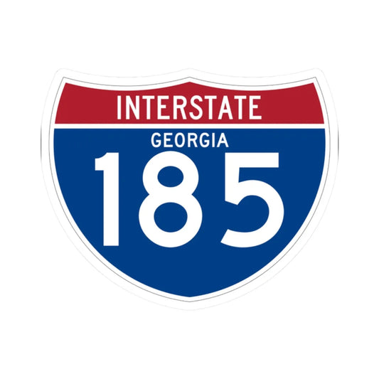 I-185 GA (Georgia) (Road Sign) STICKER Vinyl Kiss-Cut Decal 2 Inch White - The Sticker Space