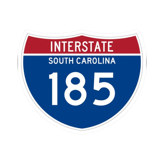 I-185 SC Metric (South Carolina) (Road Sign) STICKER Vinyl Kiss-Cut Decal 2 Inch White - The Sticker Space