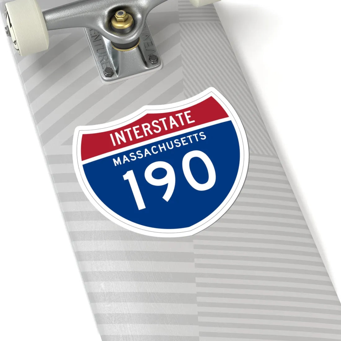 I-190 MA 1961 (Massachusetts) (Road Sign) STICKER Vinyl Kiss-Cut Decal - The Sticker Space