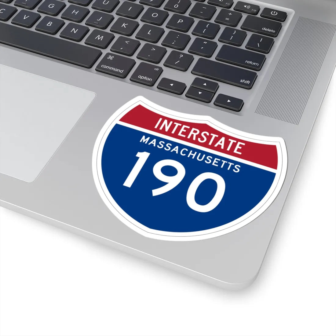 I-190 MA 1961 (Massachusetts) (Road Sign) STICKER Vinyl Kiss-Cut Decal - The Sticker Space