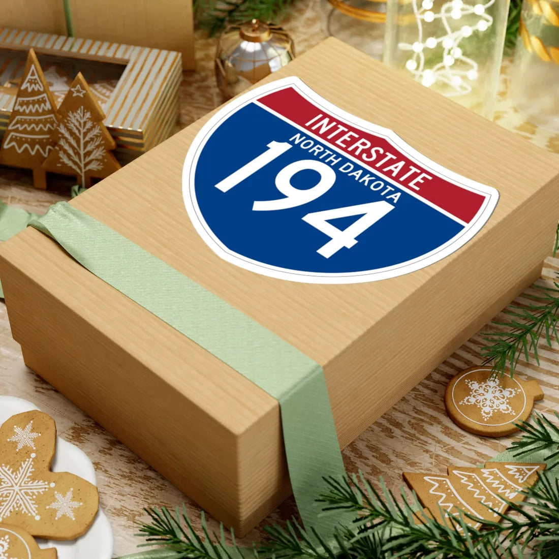 I-194 ND (North Dakota) (Road Sign) STICKER Vinyl Kiss-Cut Decal - The Sticker Space