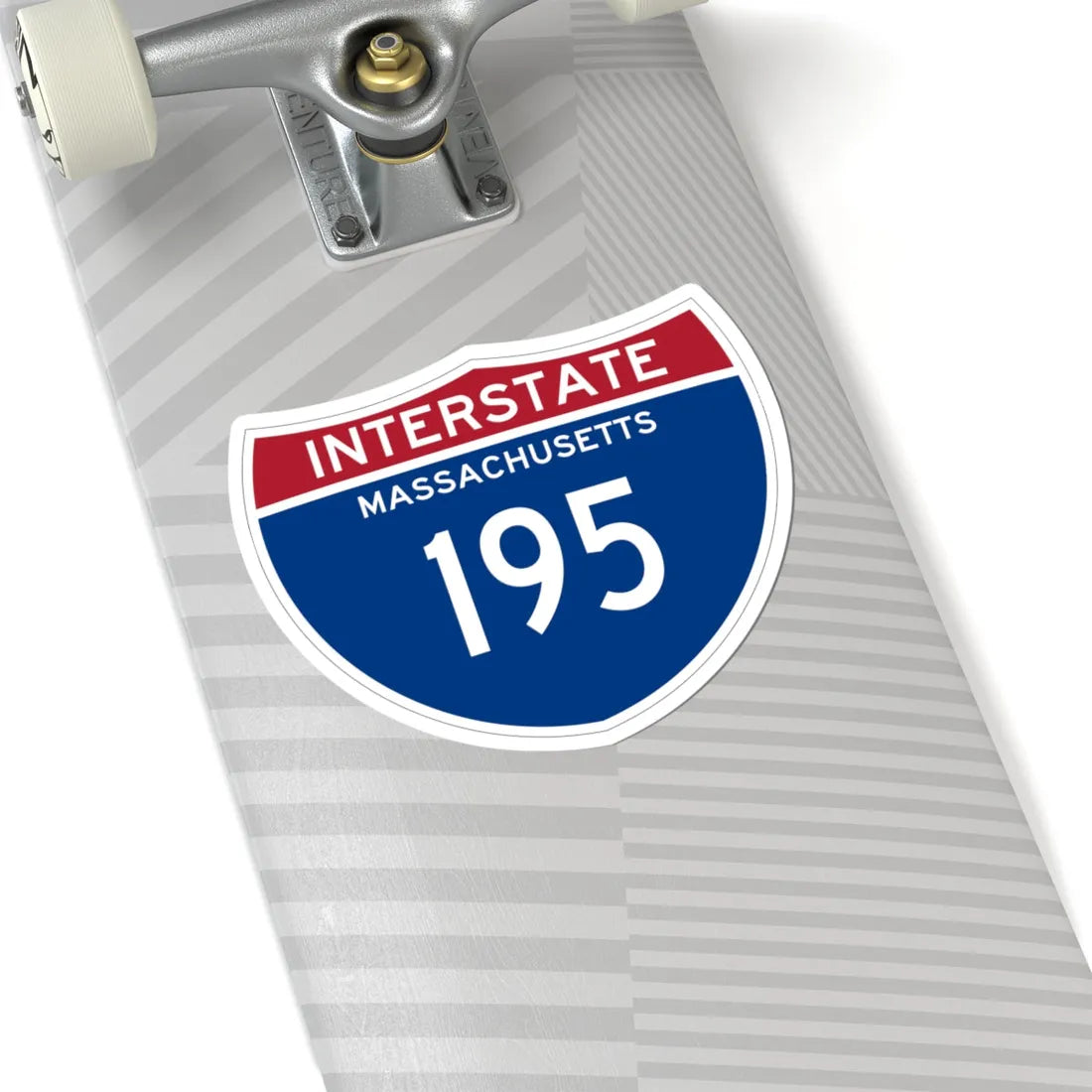 I-195 MA (Massachusetts) (Road Sign) STICKER Vinyl Kiss-Cut Decal - The Sticker Space