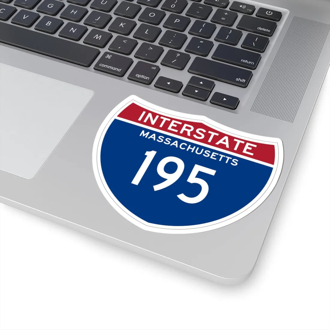 I-195 MA (Massachusetts) (Road Sign) STICKER Vinyl Kiss-Cut Decal - The Sticker Space