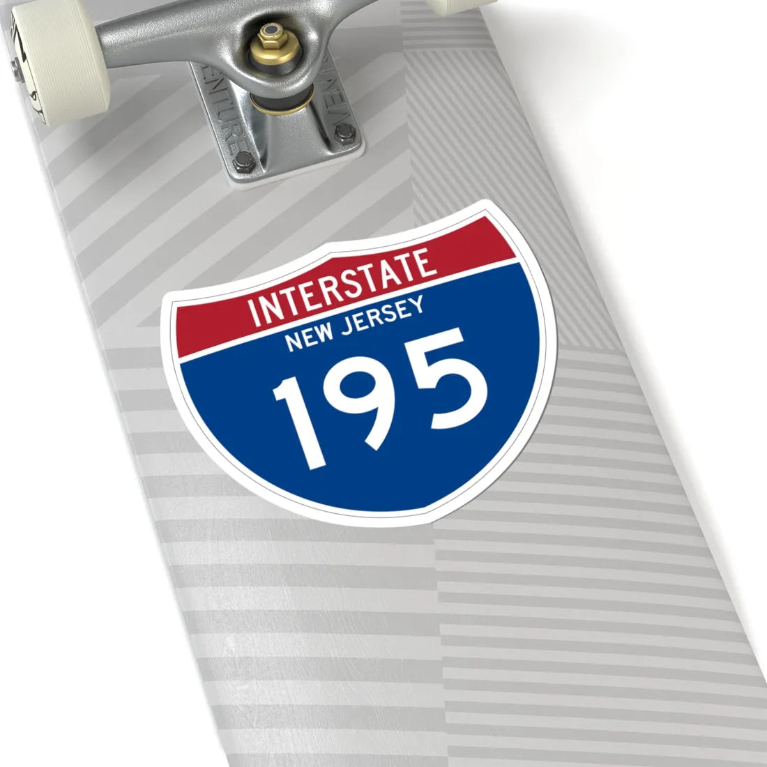 I-195 NJ Metric (New Jersey) (Road Sign) STICKER Vinyl Kiss-Cut Decal - The Sticker Space