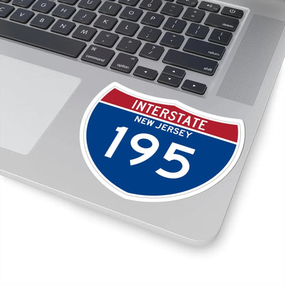 I-195 NJ Metric (New Jersey) (Road Sign) STICKER Vinyl Kiss-Cut Decal - The Sticker Space
