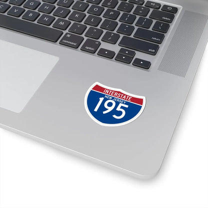 I-195 NJ (New Jersey) (Road Sign) STICKER Vinyl Kiss-Cut Decal - The Sticker Space