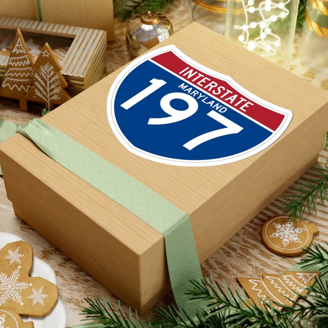 I-197 MD (Maryland) (Road Sign) STICKER Vinyl Kiss-Cut Decal - The Sticker Space