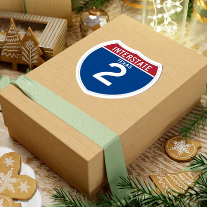 I-2 TX (Texas) (Road Sign) STICKER Vinyl Kiss-Cut Decal - The Sticker Space