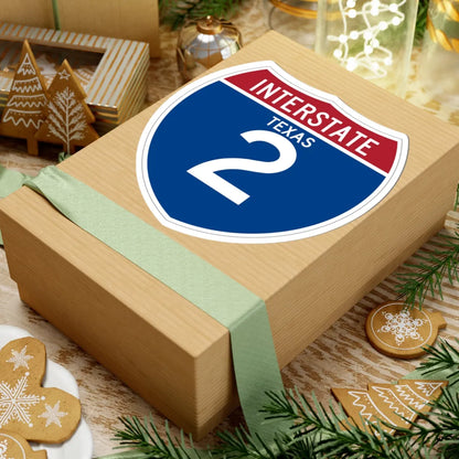 I-2 TX (Texas) (Road Sign) STICKER Vinyl Kiss-Cut Decal - The Sticker Space