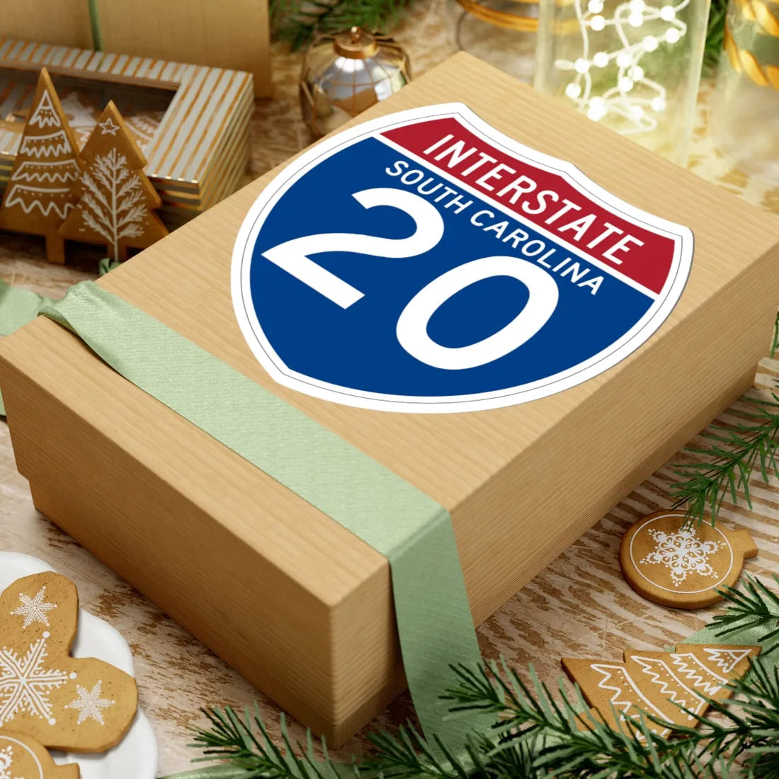 I-20 SC (South Carolina) (Road Sign) STICKER Vinyl Kiss-Cut Decal - The Sticker Space