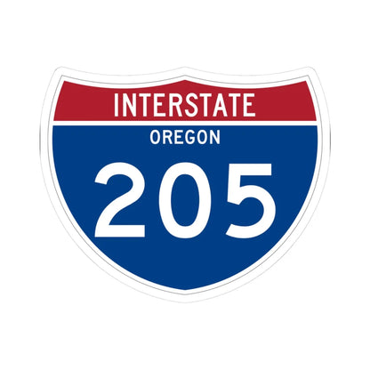 I-205 OR Metric (Oregon) (Road Sign) STICKER Vinyl Kiss-Cut Decal 3 Inch White - The Sticker Space