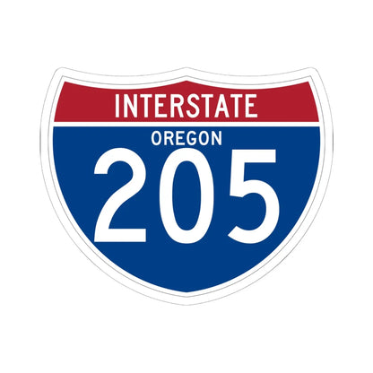 I-205 OR (Oregon) (Road Sign) STICKER Vinyl Kiss-Cut Decal 6 Inch White - The Sticker Space