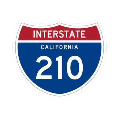 I-210 CA (California) (Road Sign) STICKER Vinyl Kiss-Cut Decal 2 Inch White - The Sticker Space