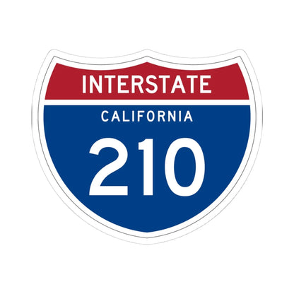 I-210 CA (California) (Road Sign) STICKER Vinyl Kiss-Cut Decal 4 Inch White - The Sticker Space