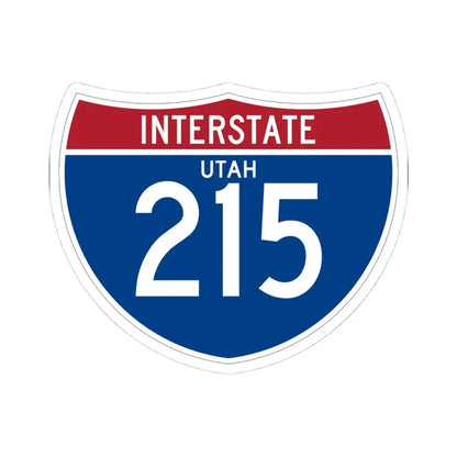 I-215 UT (Utah) (Road Sign) STICKER Vinyl Kiss-Cut Decal 4 Inch White - The Sticker Space