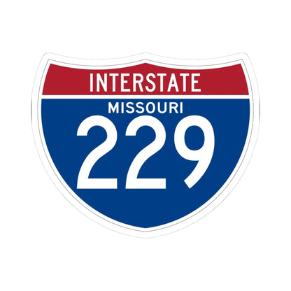 I-229 MO (Missouri) (Road Sign) STICKER Vinyl Kiss-Cut Decal 3 Inch White - The Sticker Space
