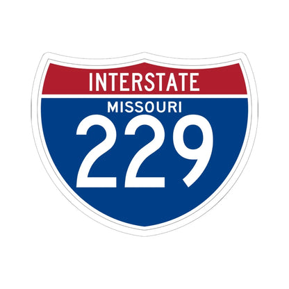 I-229 MO (Missouri) (Road Sign) STICKER Vinyl Kiss-Cut Decal 6 Inch White - The Sticker Space