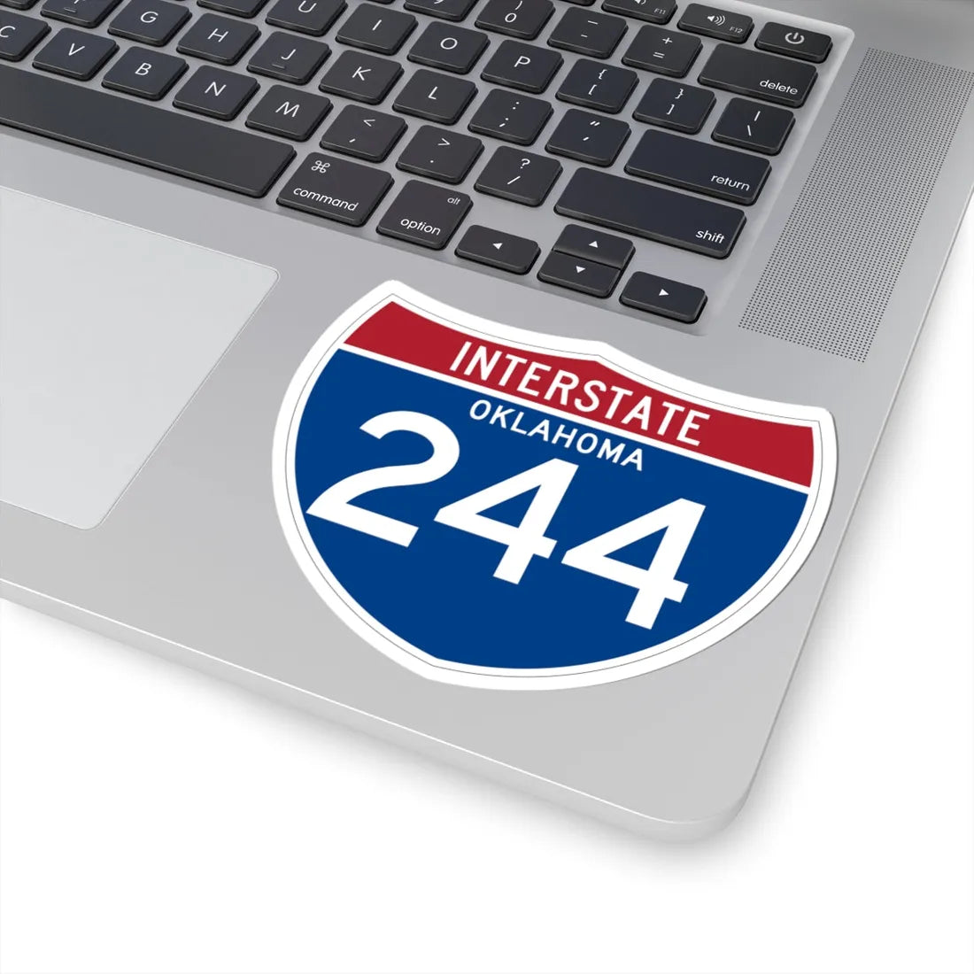 I-244 OK (Oklahoma) (Road Sign) STICKER Vinyl Kiss-Cut Decal - The Sticker Space