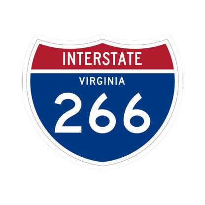 I-266 VA 1961 (Virginia) (Road Sign) STICKER Vinyl Kiss-Cut Decal 2 Inch White - The Sticker Space