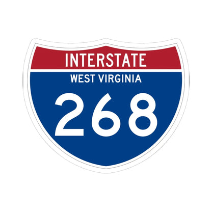 I-268 WV Metric (Virginia) (Road Sign) STICKER Vinyl Kiss-Cut Decal 4 Inch White - The Sticker Space