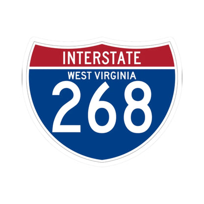 I-268 WV (Virginia) (Road Sign) STICKER Vinyl Kiss-Cut Decal 2 Inch White - The Sticker Space