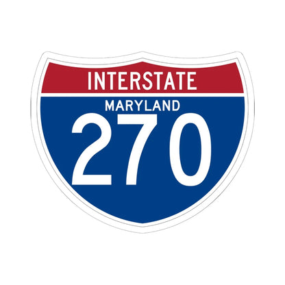 I-270 MD (Maryland) (Road Sign) STICKER Vinyl Kiss-Cut Decal 6 Inch White - The Sticker Space