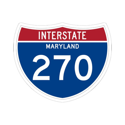 I-270 MD Metric (Maryland) (Road Sign) STICKER Vinyl Kiss-Cut Decal 6 Inch White - The Sticker Space